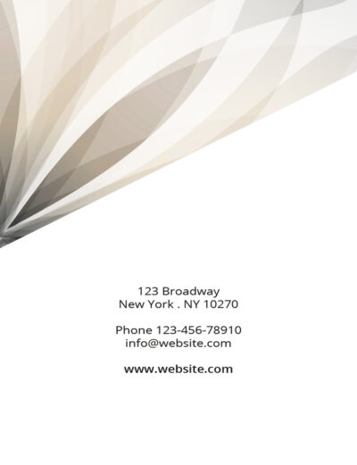 Physical Business Card White Gray With Bold Text